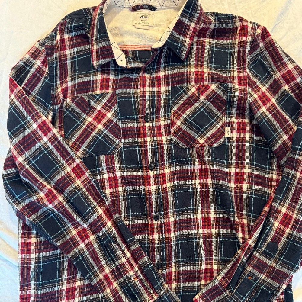Vans Mens Longsleeve Flannel Medium